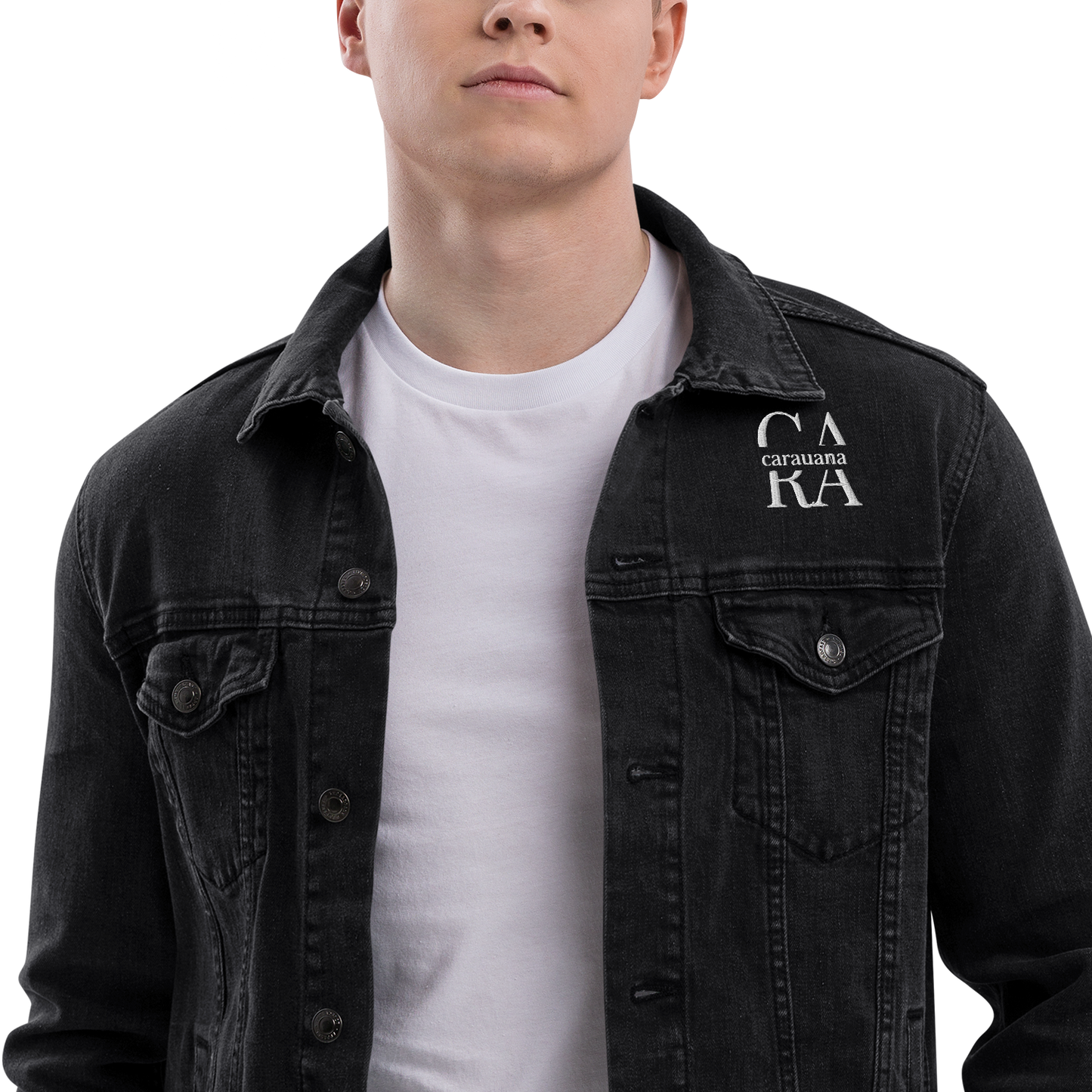 CaRaUaNa Original denim jacket Black Carauana Store