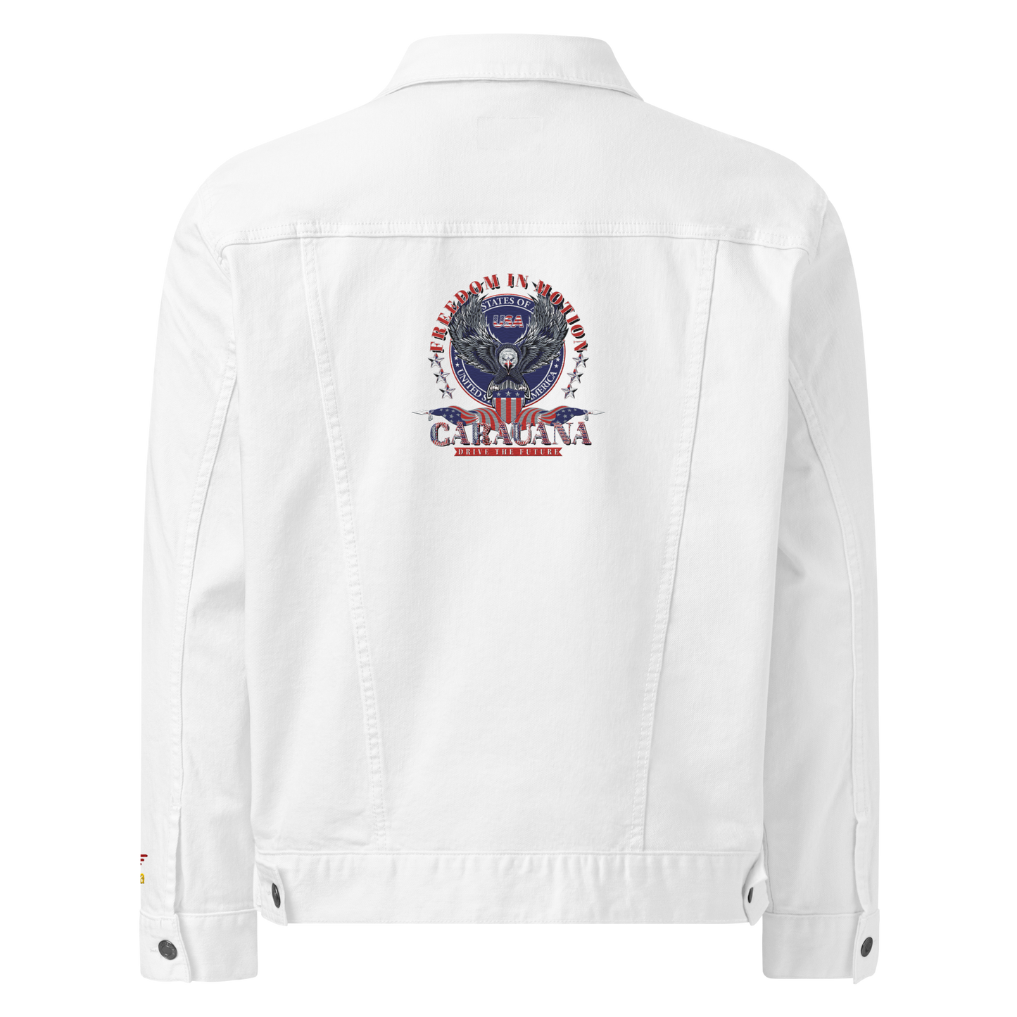 CaRaUaNa Original denim jacket white Carauana Store