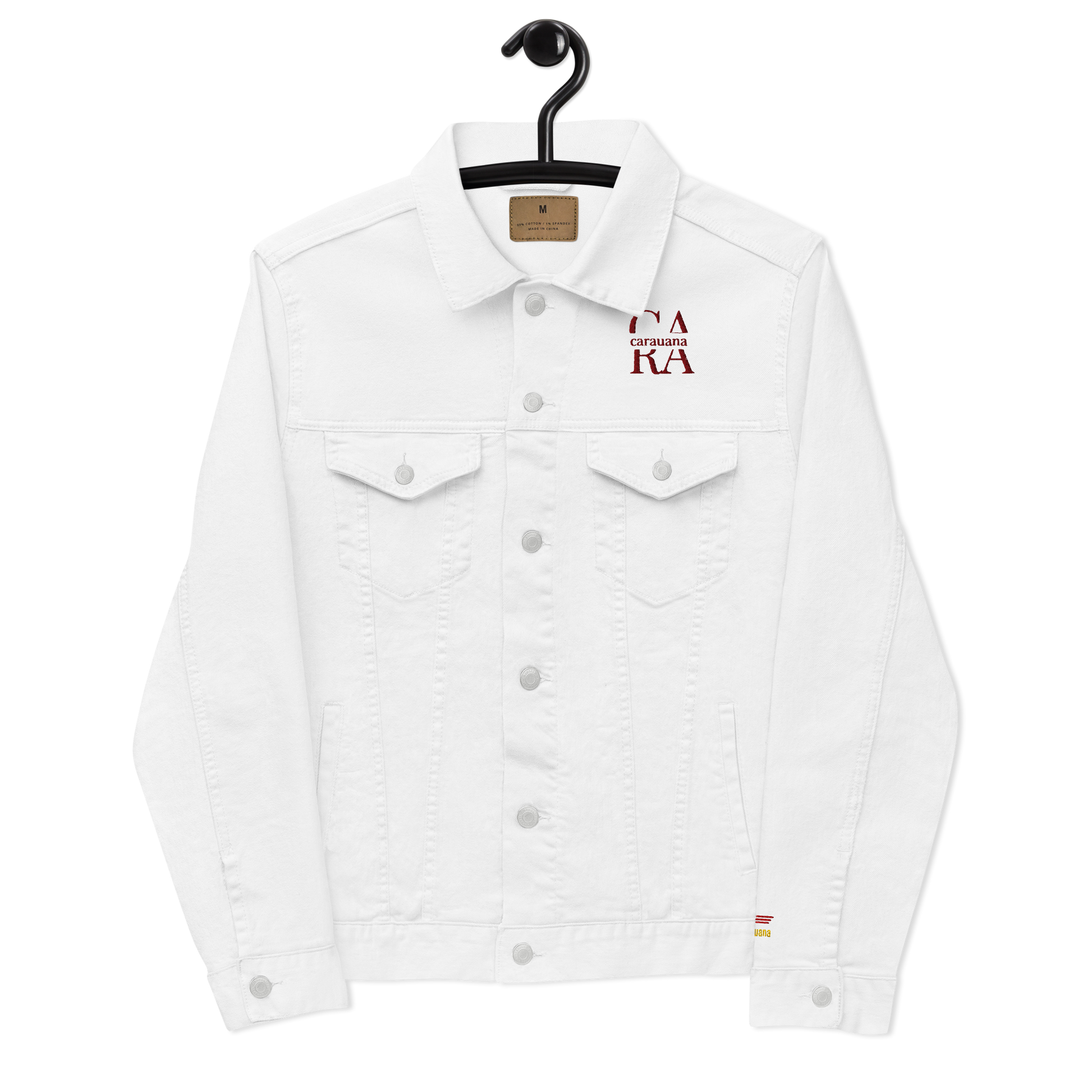 CaRaUaNa Original denim jacket white Carauana Store