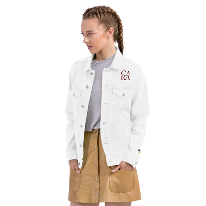 CaRaUaNa Original denim jacket white Carauana Store