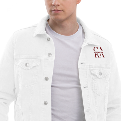 CaRaUaNa Original denim jacket white Carauana Store