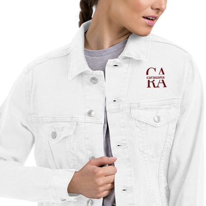 CaRaUaNa Original denim jacket white Carauana Store