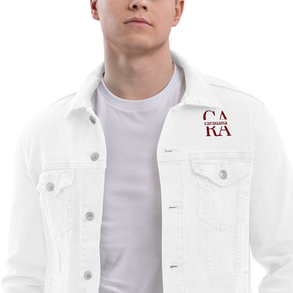 CaRaUaNa Original denim jacket white Carauana Store
