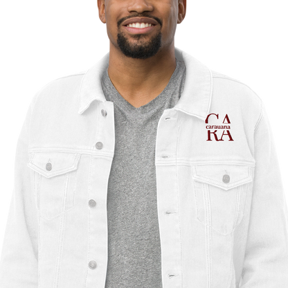 CaRaUaNa Original denim jacket white Carauana Store