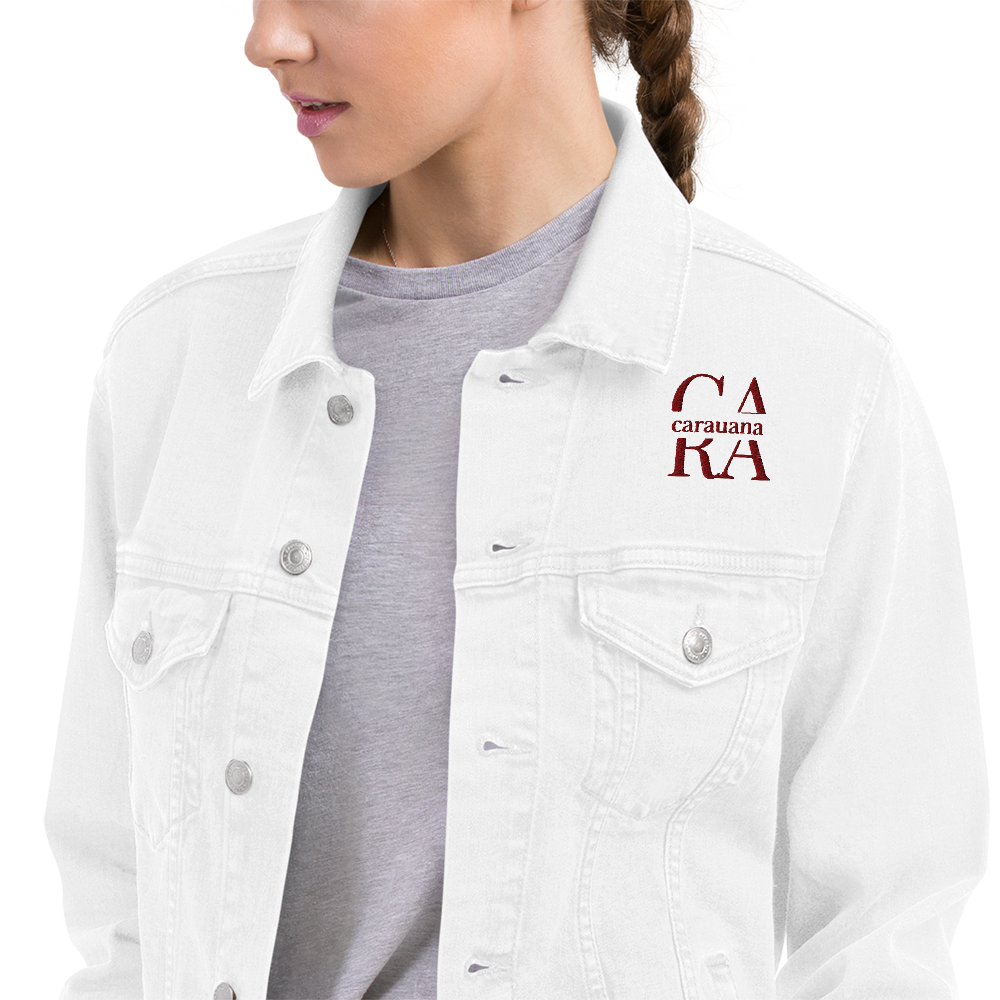 CaRaUaNa Original denim jacket white Carauana Store