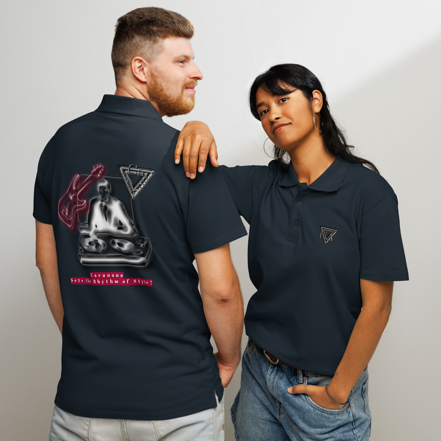 Premium polo shirt Carauana Rhythm of Style Carauana Store