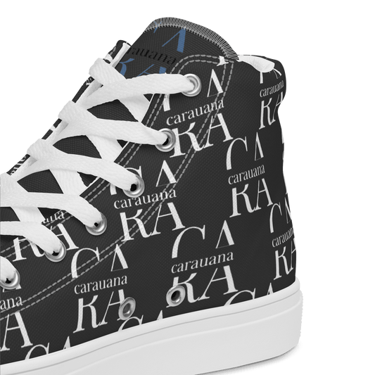 CARAUANA Hip Hop canvas shoes black Branded Carauana Store