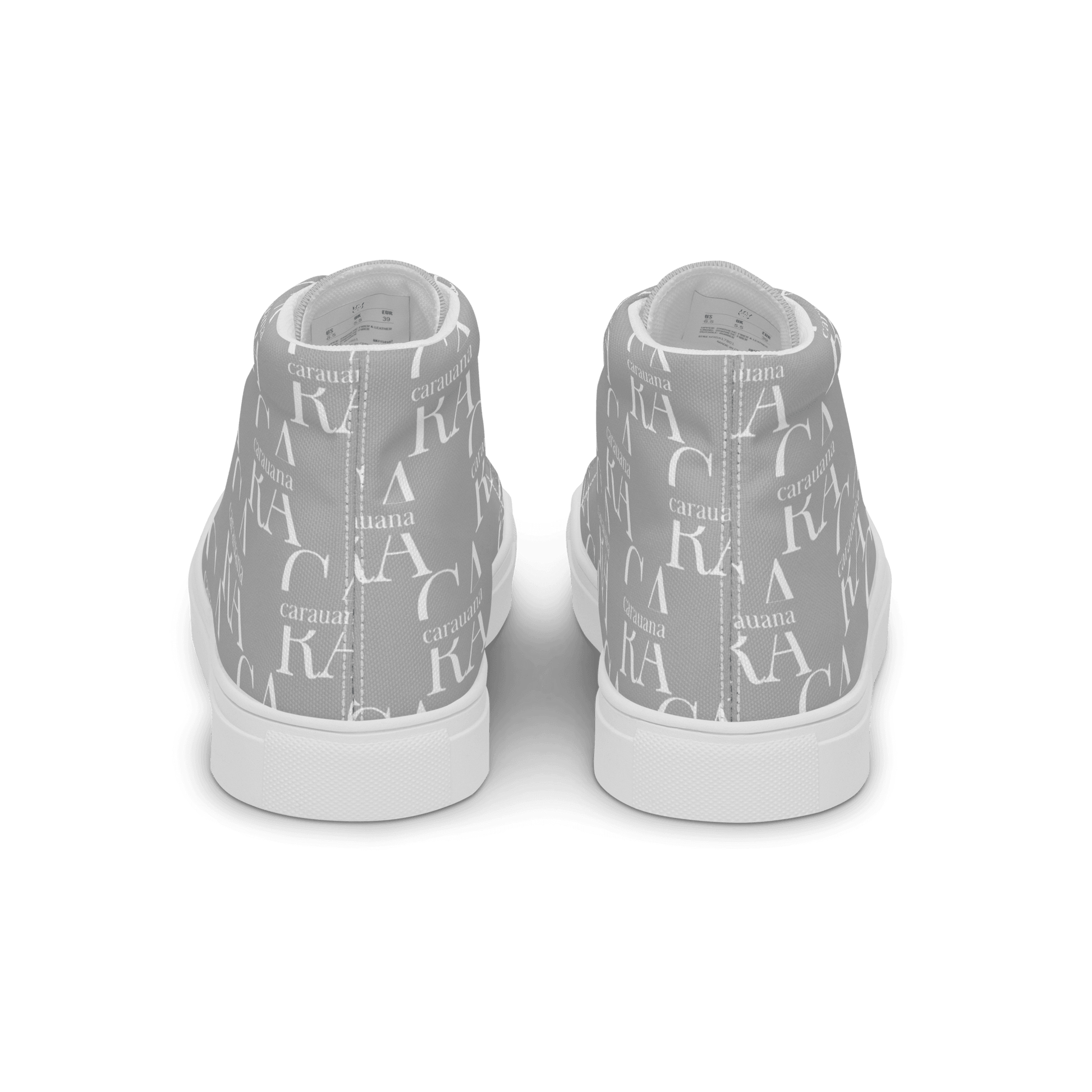 CARAUANA Hip Hop canvas shoes Grey Branded Carauana Store