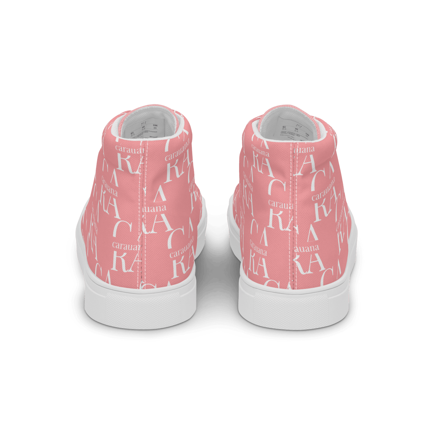 CARAUANA Hip Hop canvas shoes Pink Branded Carauana Store