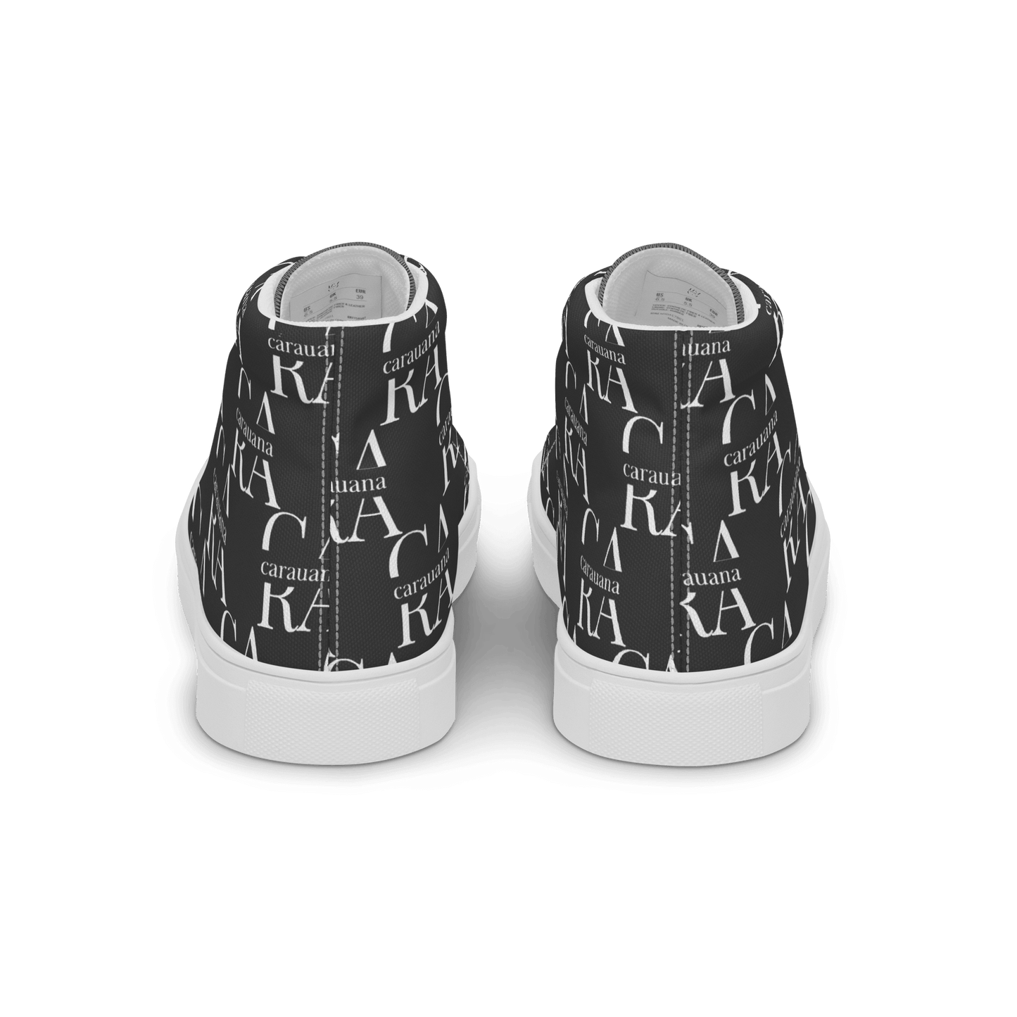 CARAUANA Hip Hop canvas shoes black Branded Carauana Store