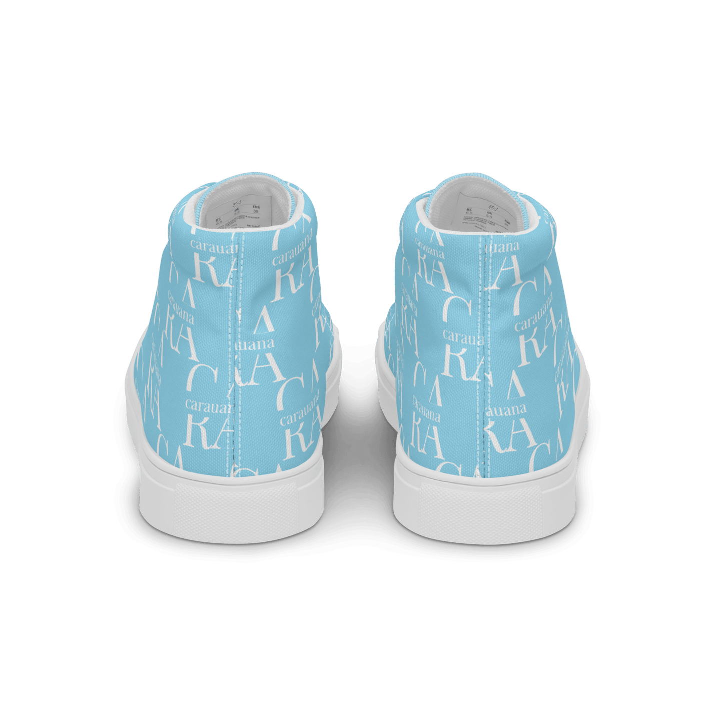 CARAUANA Hip Hop canvas shoes sky blue Branded Carauana Store