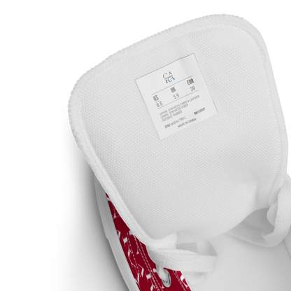 CARAUANA Hip Hop canvas shoes hot Red Branded Carauana Store