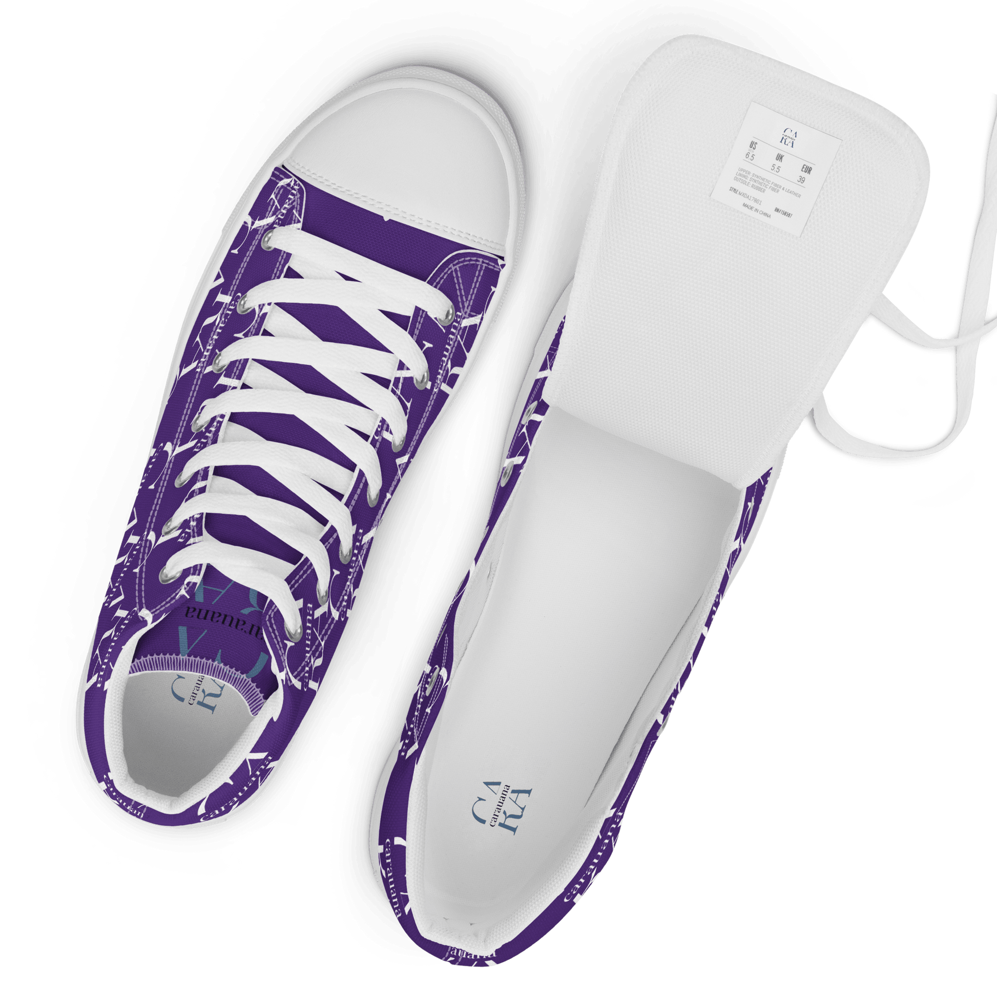 CARAUANA Hip Hop canvas shoes violet Branded Carauana Store