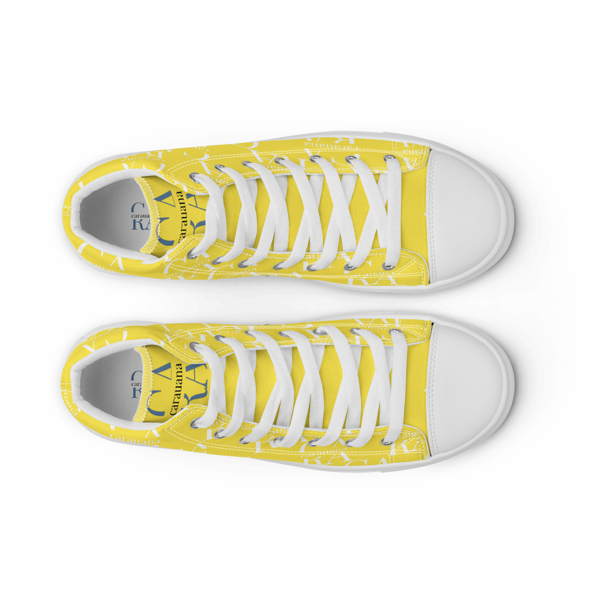 CARAUANA Hip Hop canvas shoes Yellow Branded Carauana Store