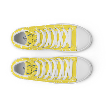 CARAUANA Hip Hop canvas shoes Yellow Branded Carauana Store