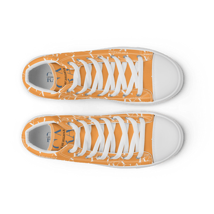 CARAUANA Hip Hop canvas shoes Orange Branded Carauana Store