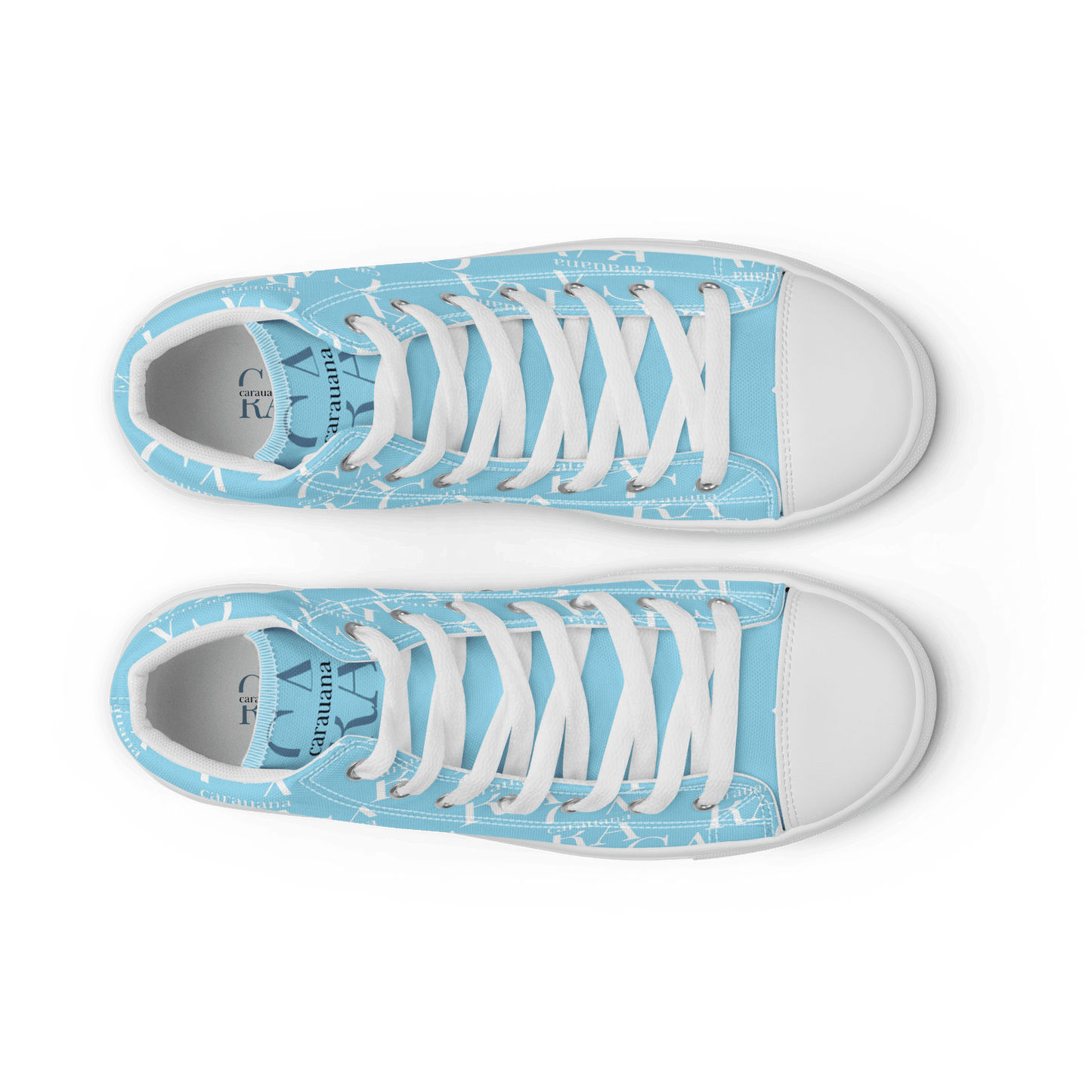 CARAUANA Hip Hop canvas shoes sky blue Branded Carauana Store