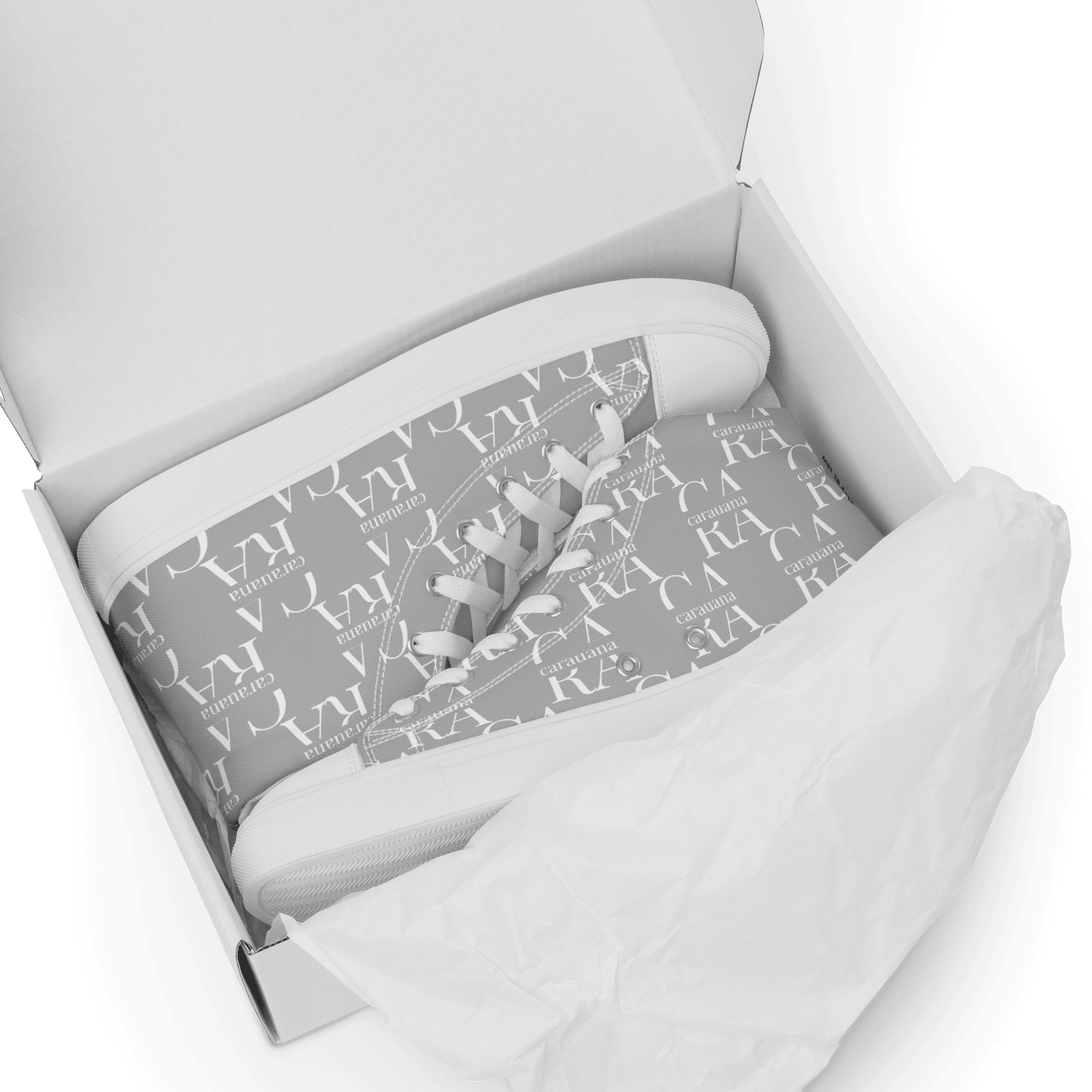 CARAUANA Hip Hop canvas shoes Grey Branded Carauana Store