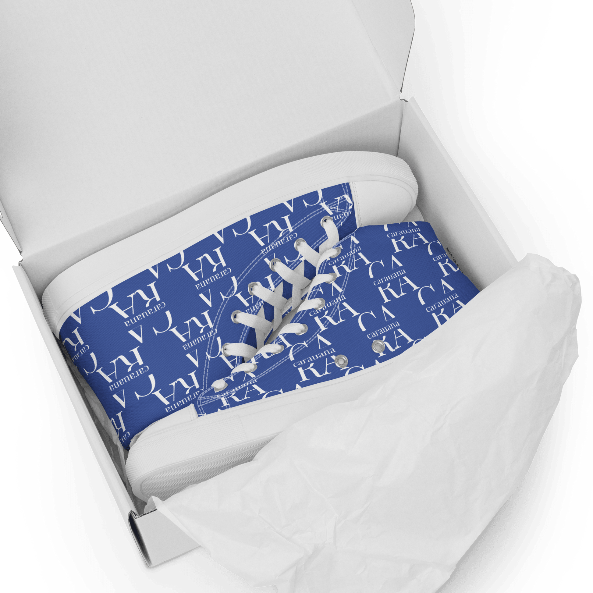 CARAUANA Hip Hop canvas shoes Blue Branded Carauana Store