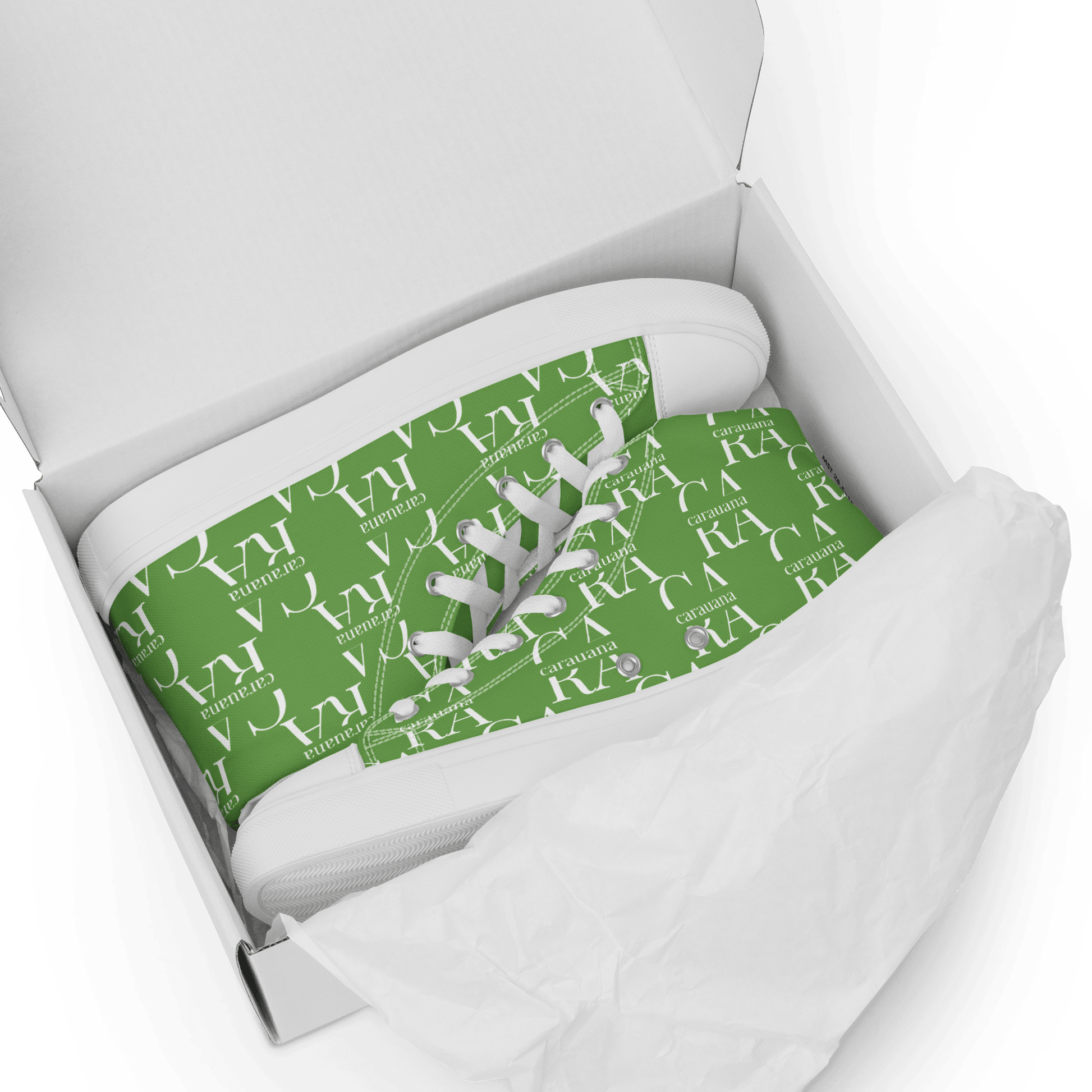 CARAUANA Hip Hop canvas shoes Green Branded Carauana Store