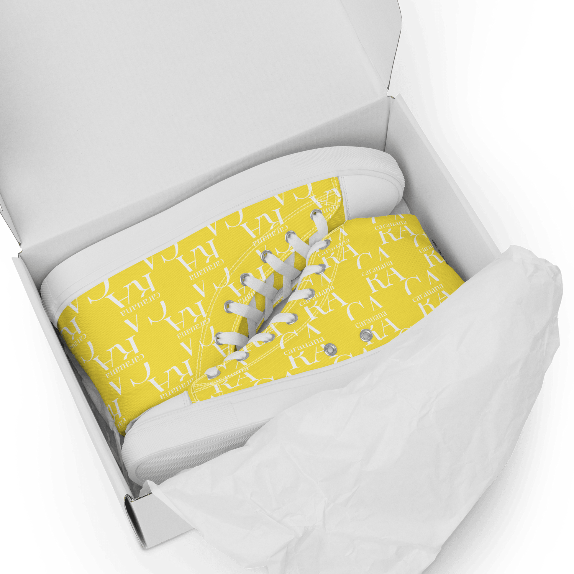 CARAUANA Hip Hop canvas shoes Yellow Branded Carauana Store