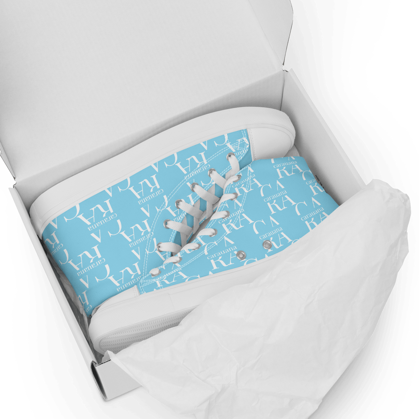 CARAUANA Hip Hop canvas shoes sky blue Branded Carauana Store