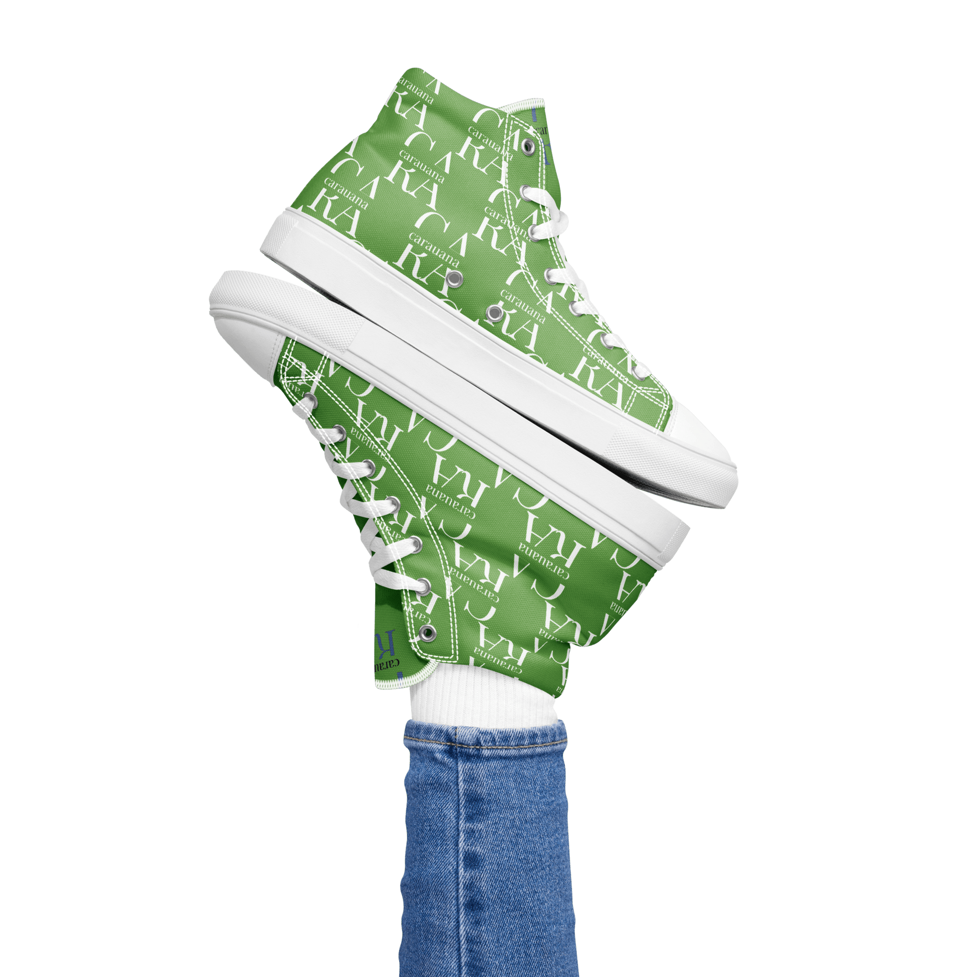 CARAUANA Hip Hop canvas shoes Green Branded Carauana Store