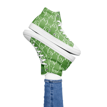 CARAUANA Hip Hop canvas shoes Green Branded Carauana Store