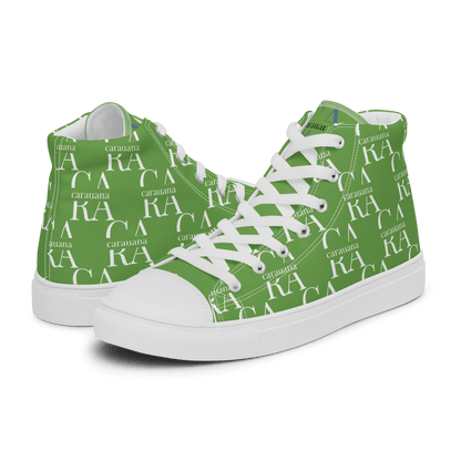 CARAUANA Hip Hop canvas shoes Green Branded Carauana Store