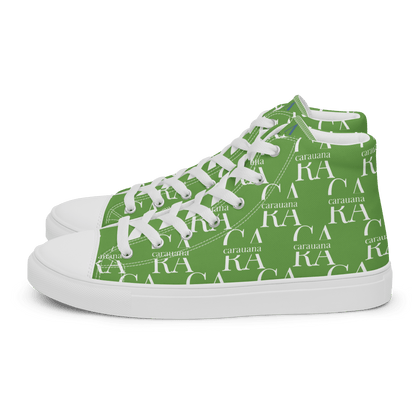 CARAUANA Hip Hop canvas shoes Green Branded Carauana Store
