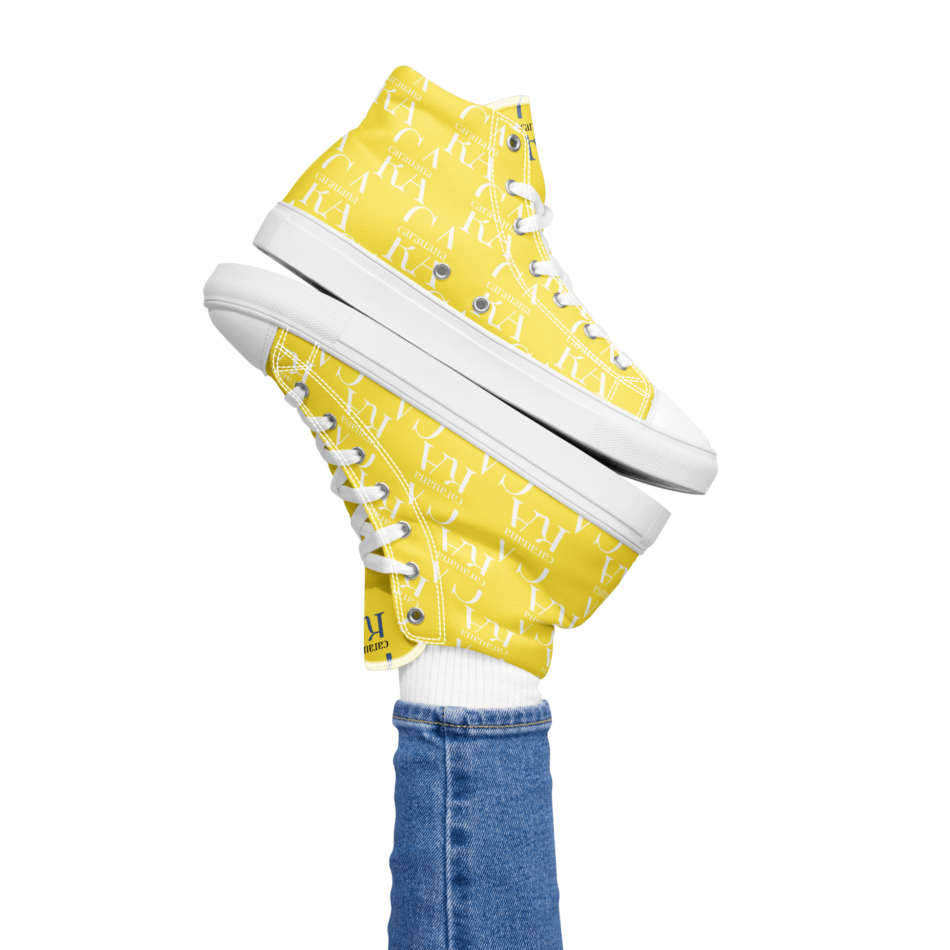 CARAUANA Hip Hop canvas shoes Yellow Branded Carauana Store