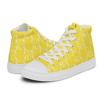 CARAUANA Hip Hop canvas shoes Yellow Branded Carauana Store