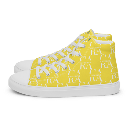 CARAUANA Hip Hop canvas shoes Yellow Branded Carauana Store