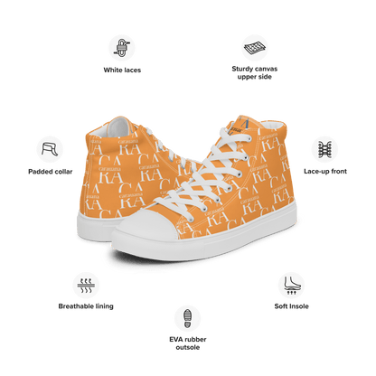 CARAUANA Hip Hop canvas shoes Orange Branded Carauana Store