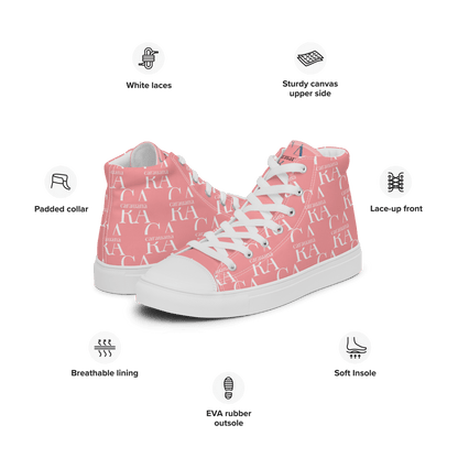 CARAUANA Hip Hop canvas shoes Pink Branded Carauana Store