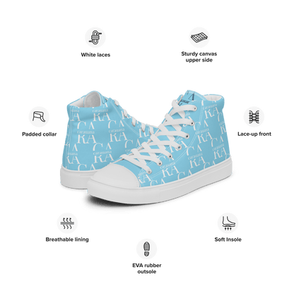 CARAUANA Hip Hop canvas shoes sky blue Branded Carauana Store