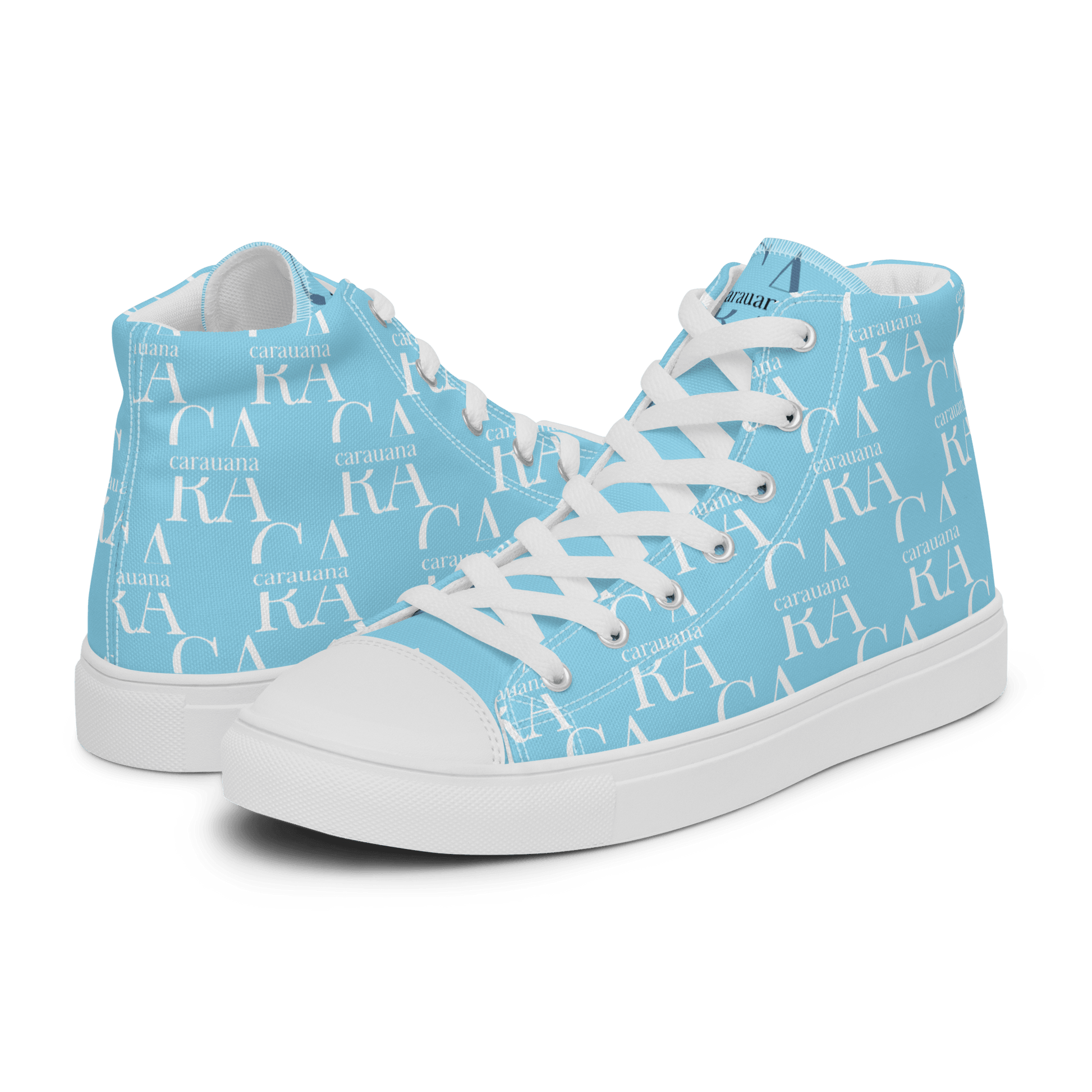CARAUANA Hip Hop canvas shoes sky blue Branded Carauana Store