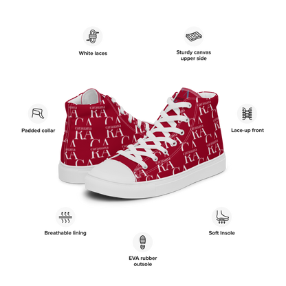 CARAUANA Hip Hop canvas shoes hot Red Branded Carauana Store