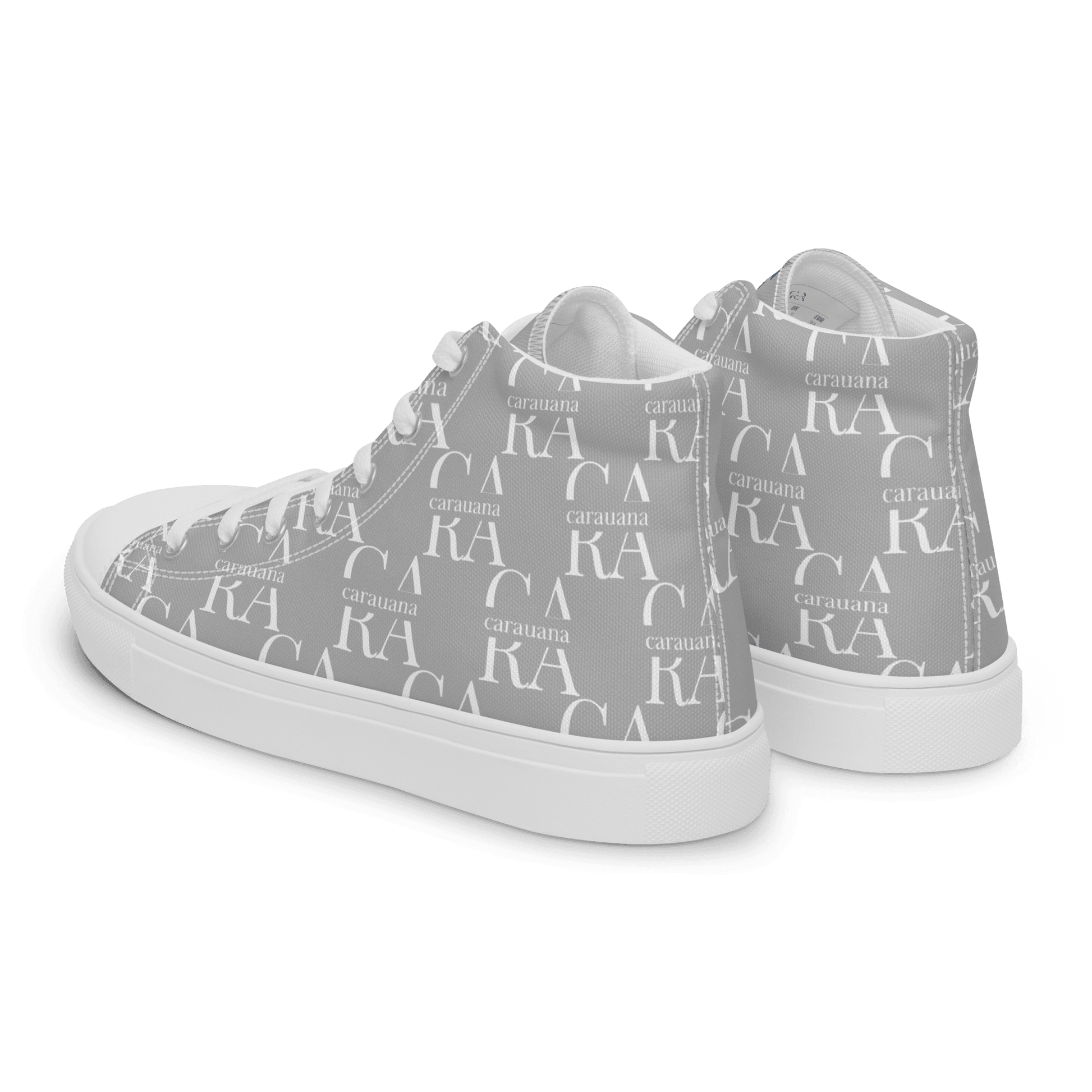 CARAUANA Hip Hop canvas shoes Grey Branded Carauana Store