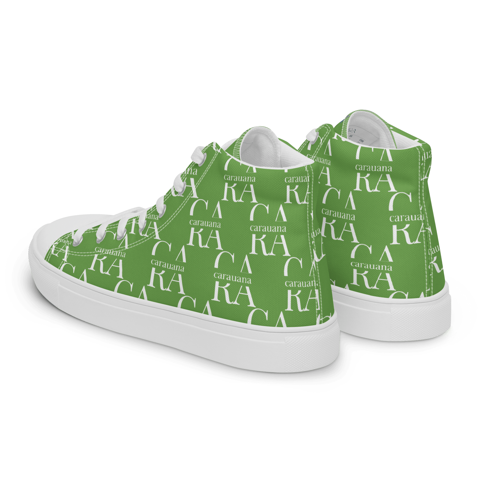 CARAUANA Hip Hop canvas shoes Green Branded Carauana Store