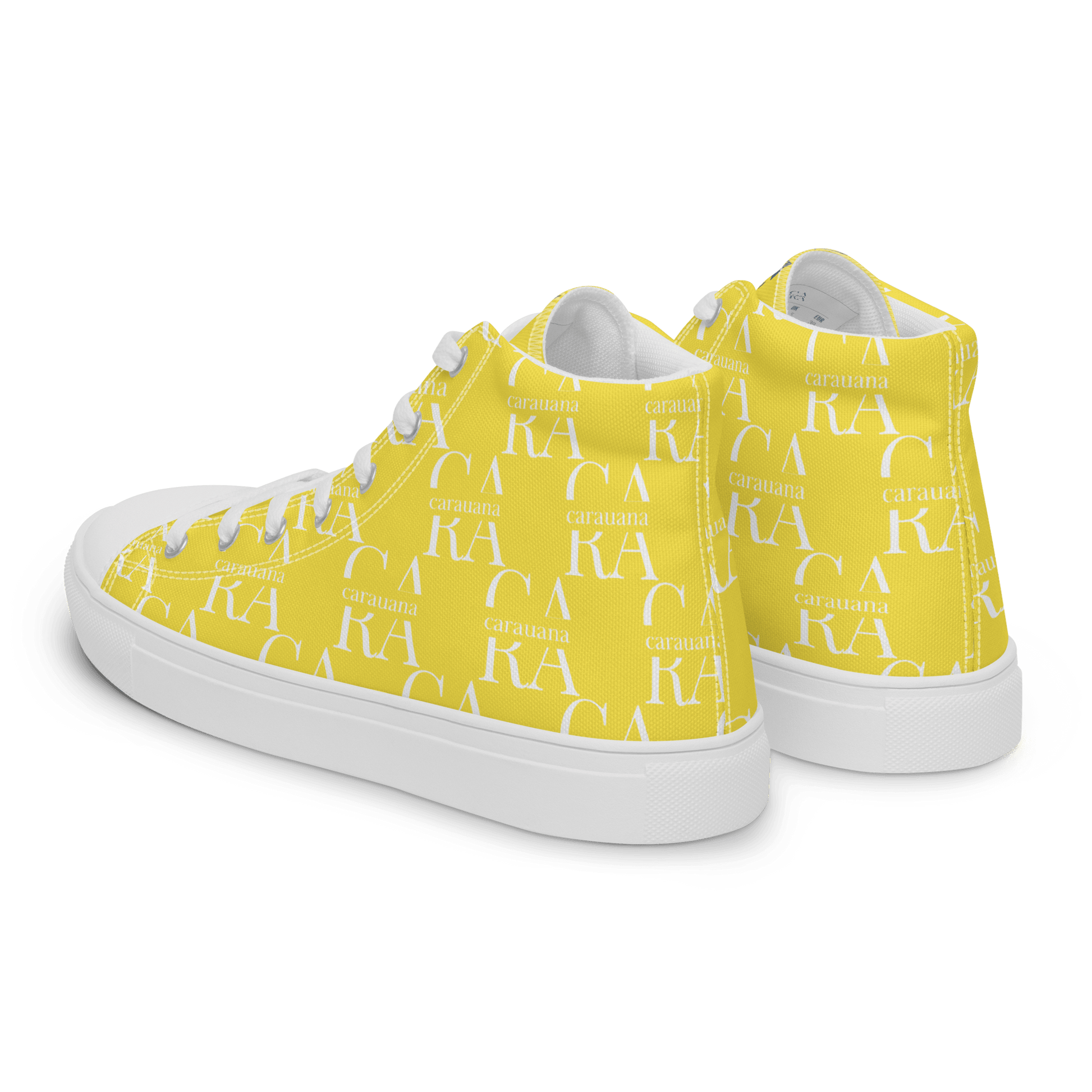 CARAUANA Hip Hop canvas shoes Yellow Branded Carauana Store