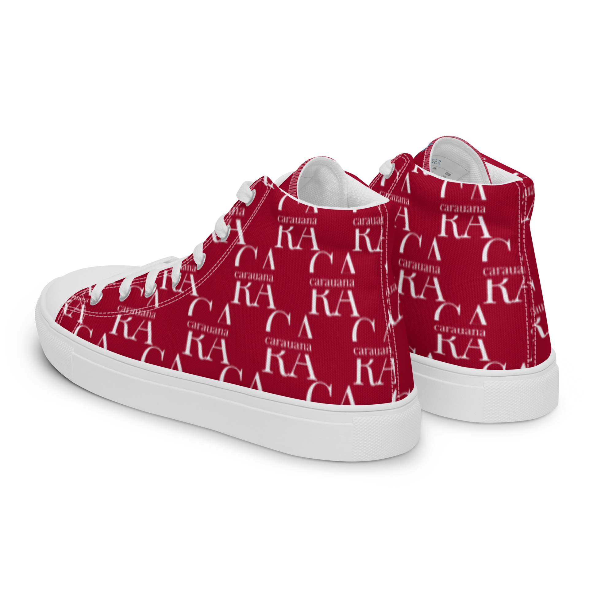 CARAUANA Hip Hop canvas shoes hot Red Branded Carauana Store