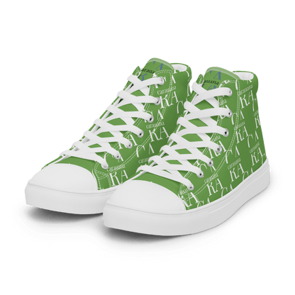 CARAUANA Hip Hop canvas shoes Green Branded Carauana Store