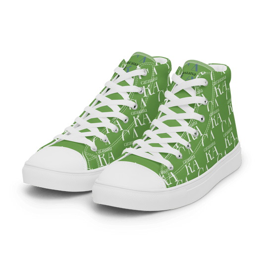 CARAUANA Hip Hop canvas shoes Green Branded Carauana Store