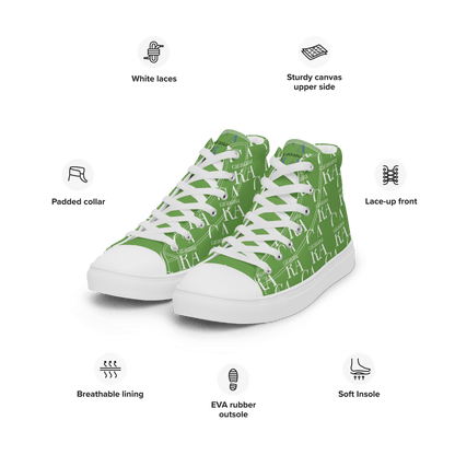 CARAUANA Hip Hop canvas shoes Green Branded Carauana Store
