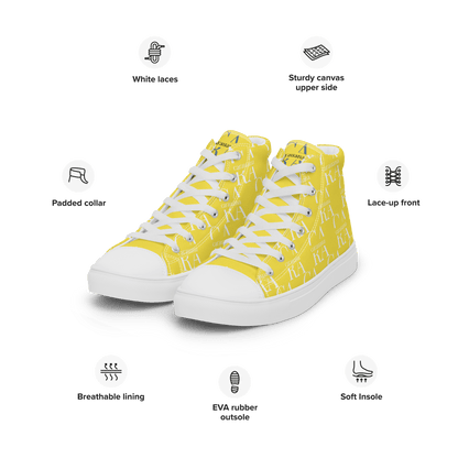 CARAUANA Hip Hop canvas shoes Yellow Branded Carauana Store