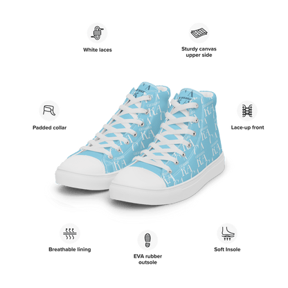 CARAUANA Hip Hop canvas shoes sky blue Branded Carauana Store