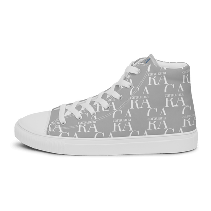 CARAUANA Hip Hop canvas shoes Grey Branded Carauana Store