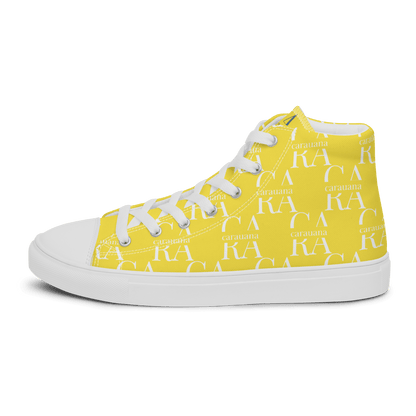 CARAUANA Hip Hop canvas shoes Yellow Branded Carauana Store