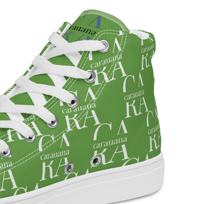 CARAUANA Hip Hop canvas shoes Green Branded Carauana Store